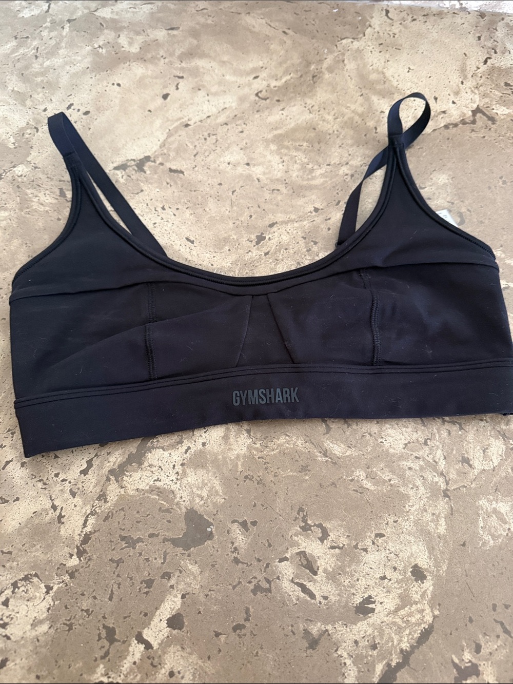 Gymshark Black Double-Strap Seamless Sports Bra